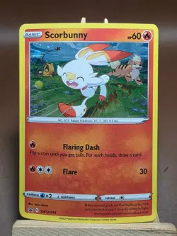 SWIRL HP Scorbunny Cosmos Holo SWSH244 SWSH: Sword & Shield Promo Cards Holo - Image 1