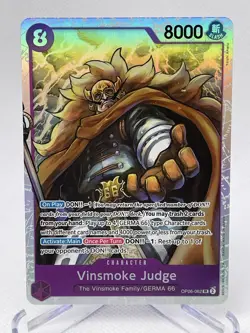 Vinsmoke Judge OP06-062 SR Wings Of The Captain English One Piece Card - Image 1