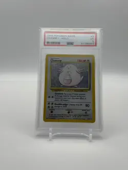 PSA Grade 5 Chansey Holo Base Set 3/102 Pokemon Card 1999 Graded - Image 1