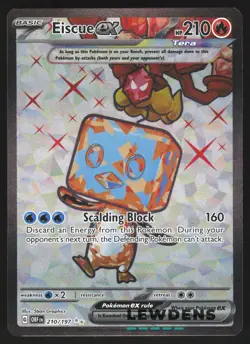 Eiscue ex - 210/197 - Full Art Ultra Rare - Obsidian Flames - Pokemon Card - 1 - Image 1