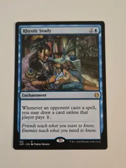 MTG Rhystic Study #169 Jumpstart JMP Near Mint - Image 1