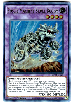 YuGiOh 2nd Haunting Card GFP2-EN021 Fossil Machine Skull Buggy - Image 1