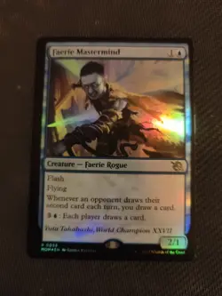 MTG - Faerie Mastermind March of the Machine Foil NM **SEE PICS** - Image 1