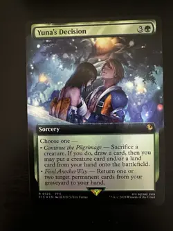 Yuna's Decision (Extended Art) Commander: Final Fantasy Foil - Image 2