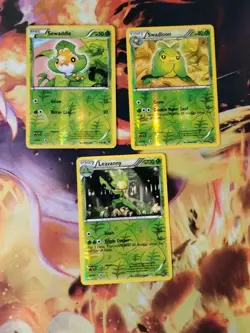 Sewaddle 4/98 Swadloon 5/98 Leavanny 8/98 Reverse Emerging Powers Pokemon Cards - Image 1