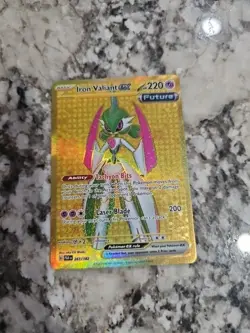 Iron Valiant ex Secret Rare Paradox Rift 261/182 Card in hand ready to ship - Image 1