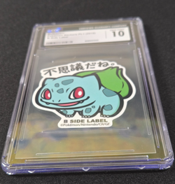Bulbasaur B-Side Label Pokemon Sticker 001 Pt.1 2018 Japanese CGC 10 Gem Mint - Image 4
