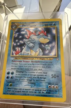 Pokemon Feraligatr 4/111 Neo Genesis Holo - Image 1