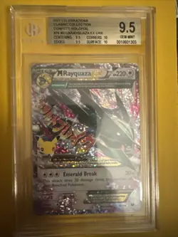 2021 POKEMON CELEBRATIONS CLASSIC COLL CONFETTO FOIL M RAYQUAZA EX BGS 9.5 - Image 1