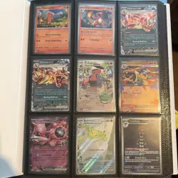 Pokemon Card Binder Full Of Hits, Charizard, EX’s, Promos, IR’s, Shinies & More - Image 1
