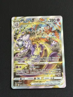 Pokemon TCG Mewtwo Vstar Crown Zenith: Galarian Gallery Gg44/Gg70 Regular Ultra - Image 1