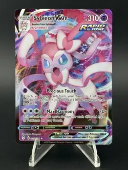 Sylveon VMAX ⭐ 075/203 Holo VMAX Rare Evolving Skies 2021 Pokemon NM - Image 1