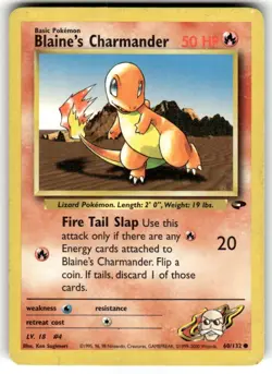 Pokemon Gym Challenge #060/132 Blaine's Charmander - Image 1