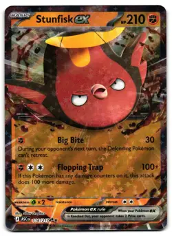 Stunfisk ex 114/217 - 🌊 Ascended Heroes Double Rare Pokemon TCG 🖤 - NM - Image 1