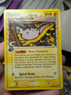 Pokemon Card - Mantine 20/101 - Non Holo Rare - EX Dragon Frontiers - NM/LP - Image 1