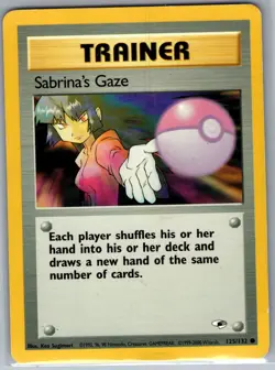 Sabrina's Gaze Non Holo 125/132 Gym Heroes - Pokemon Card - MP - Image 1