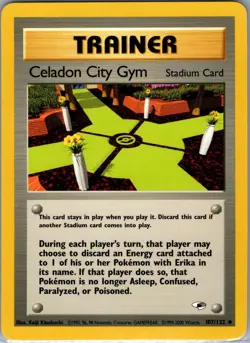 Celadon City Gym 107/132 Non Holo Gym Heroes - Pokemon Card - NM - Image 1