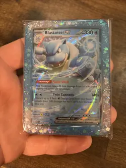 Pokemon Tcg 151 Blastoise ExCustom Art Real Card Enclosed - Image 1