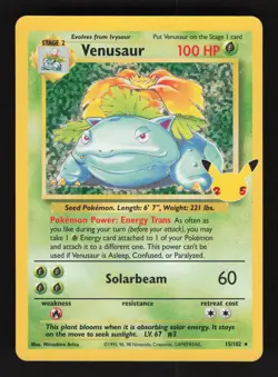 Venusaur 15/102 Pokemon Celebrations Classic Collection Holo Card - Image 1