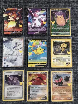 Pokemon Celebrations - Classic Collection - Black Star Promo NM - Lot 9 Cards - Image 1