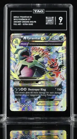Pokemon TCG M Tyranitar EX Ultra Rare Card Ancient Origins 43/98 - TAG 9 - Image 1