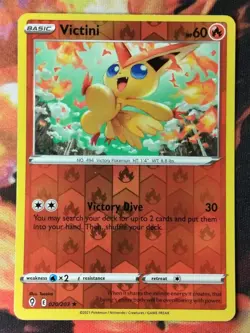 Victini 20/203 Reverse Holo LP Evolving Skies 2021 Sword + Shield Pokemon Card - Image 1