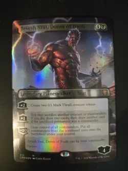 Tevesh Szat, Doom of Fools NM FOIL BORDERLESS Commander Legends MTG - Image 1
