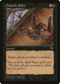 MTG - Diabolic Edict - Tempest - Magic the Gathering - Image 1