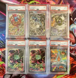 PSA Graded Pokemon TCG Card Lot w/ P.C. Stamped ETB Promos Box Toppers & SIR - Image 1