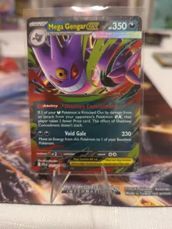 Mega Gengar ex 056/094 Double Rare Phantasmal Flames Pokemon Near Mint - Image 1