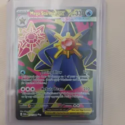 Pokemon Mega Starmie EX 102/088 Holo English Water Stage 1 330 HP - Image 1