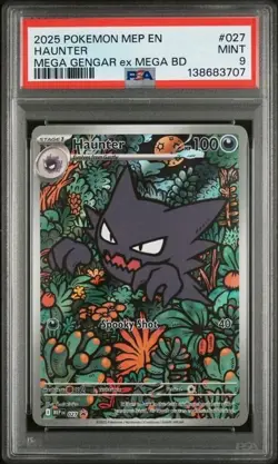 PSA 9 - Pokemon TCG Haunter 027 Mega Gengar EX Mega Battle Deck Promo SVP - Image 1