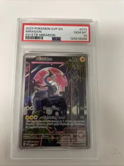 2023 Pokemon SVP EN-SV Black Star Promo Miraidon Scarlet & Violet ETB PSA 10 - Image 1