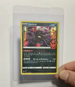 Darkrai 105/189 (MP) Holo Rare Sword & Shield: Trick Or Trade 2022 Pokemon TCG - Image 4