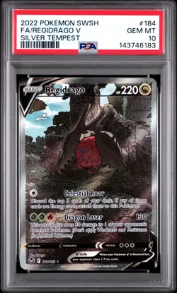 PSA 10 REGIDRAGO V 184/195 FULL ART SILVER TEMPEST POKEMON 😍 - Image 1