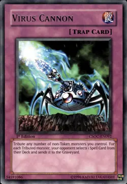 Virus Cannon - Rare 1st Edition CSOC-EN092 - LP - YuGiOh - Image 1