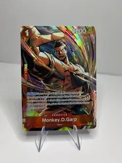 Monkey D Garp Alt Art OP13-016 Carrying on His Will - One Piece English Foil - Image 1