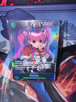 One Piece TCG Perona OP09-034 Illustration Box Vol. 4 Alt Art Promo Holo Sealed - Image 1