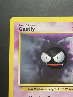 Gastly Base Set LP 1999-2000 UK 4th Print 50/102 Common Pokemon Card - Image 3