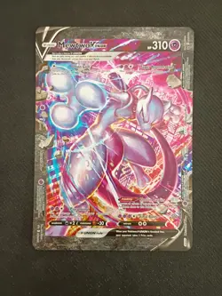 Mewtwo V Union Card SWSH161 Jumbo Black Star Promo Pokemon Oversize Card - Image 1