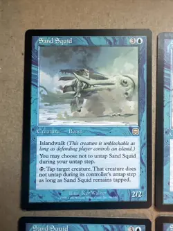 Sandsquid X4 Mercadian Masques Condition See Pics Front/Back,1 Card Slight Bend - Image 2