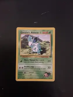 Pokemon Giovanni’s Nidoran Gym Challenge Vintage Card #75/132 Wotc 2000 - Image 1