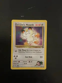 Pokemon Giovanni’s Meowth Gym Challenge Vintage Card #74/132 Wotc 2000 - Image 1