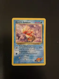 Pokemon Misty’s Goldeen Gym Heroes Vintage Card #85/132 Wotc - Image 1