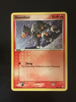 Pokemon Houndour Card unseen Forces #60/115 Ruby And Sapphire 2005 - Image 1