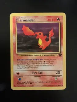 Pokemon Charmander Team Rocket vintage card #50/82 Wotc 2000 - Image 1