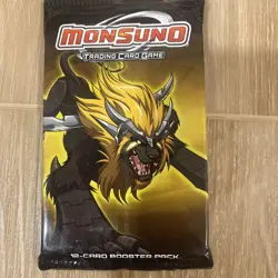 Monsuno Trading Card Game Booster Pack Topps TCG 12 Cards Yellow 2012 CCG - Image 1