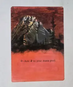 Mountain A - Fourth Edition - Magic The Gathering MTG ALTERED - Image 1