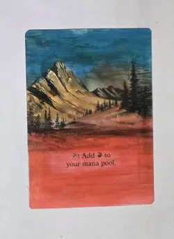 Mountain (C) Revised Magic MTG ALTERED - Image 1