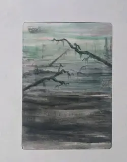 MTG - 4th Edition - Swamp (B) -Magic The Gathering ALTERED - Image 1